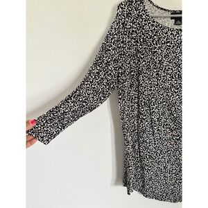 Liz Claiborne Career blouse‎ ALong Sleeve Casual XL Animal Print